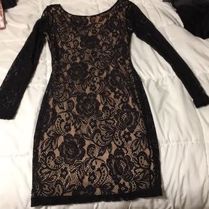 Black lace dress